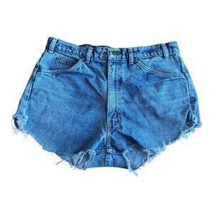 Levi’s High Waisted Cutoff Denim Shorts – VTG Distressed 90s Blue Jean Shorts
